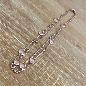 Ippolita Necklace - Rose Gold with Pink Crystals